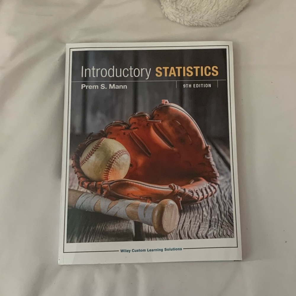 Introductory Statistics Textbook- Perfect!